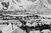 Miner's camp at the head of the Yukon River