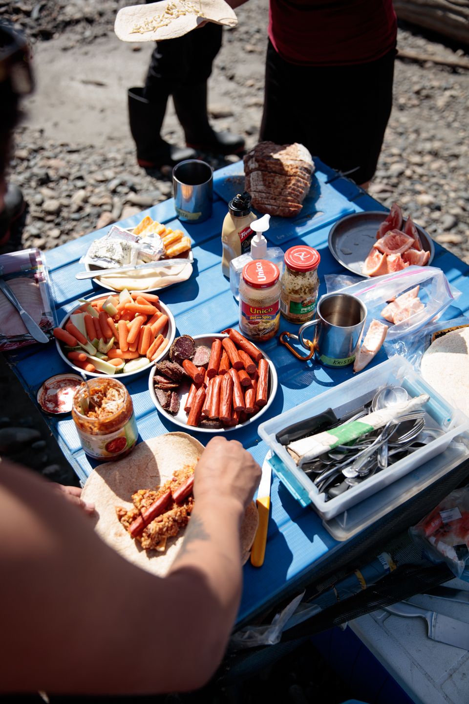 Eating well on a river trip blog post