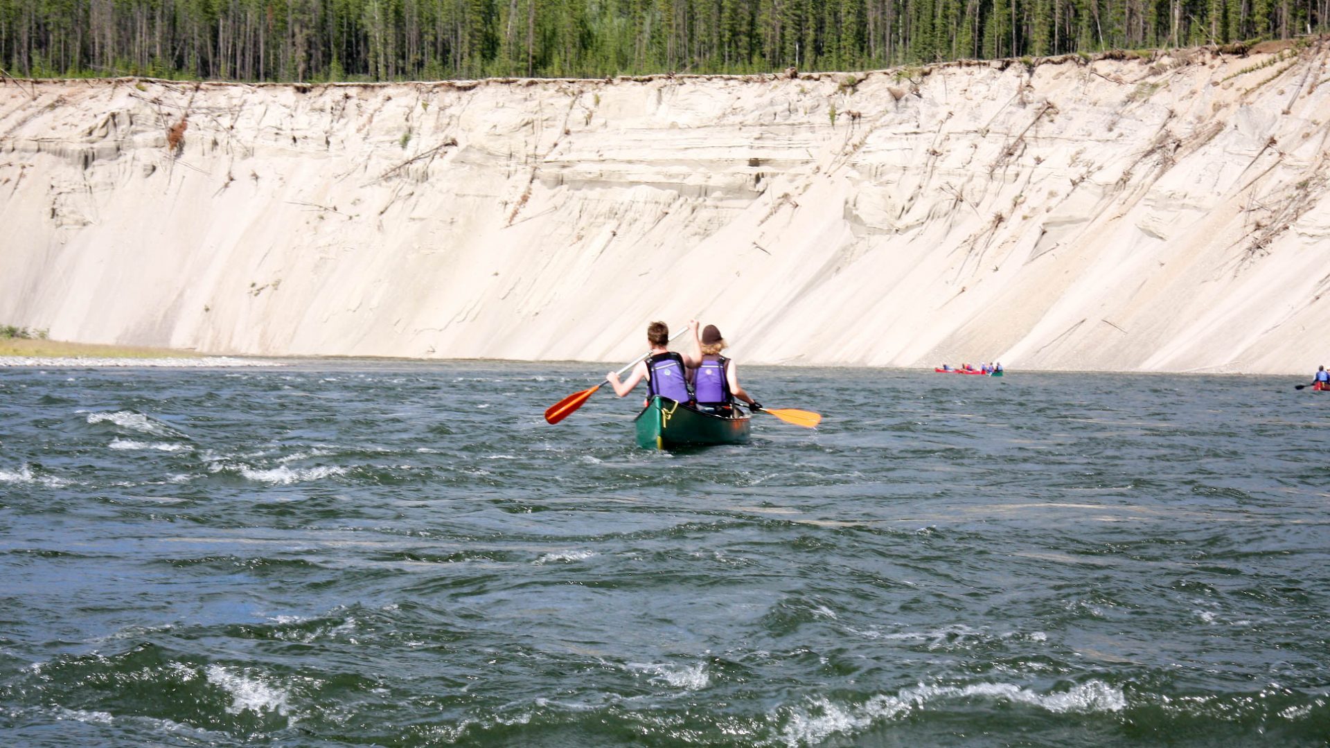 Auf den Spuren Yukons - Teslin River Canoe trip on the river