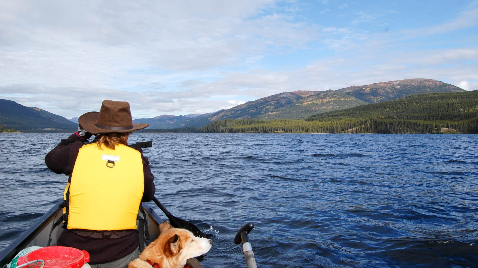 Der Klondiker - Big Salmon River - in the canoe