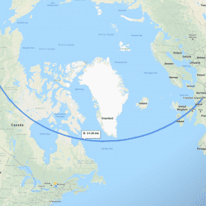 How to get to Yukon - Frankfurt to Whitehorse Flight Path
