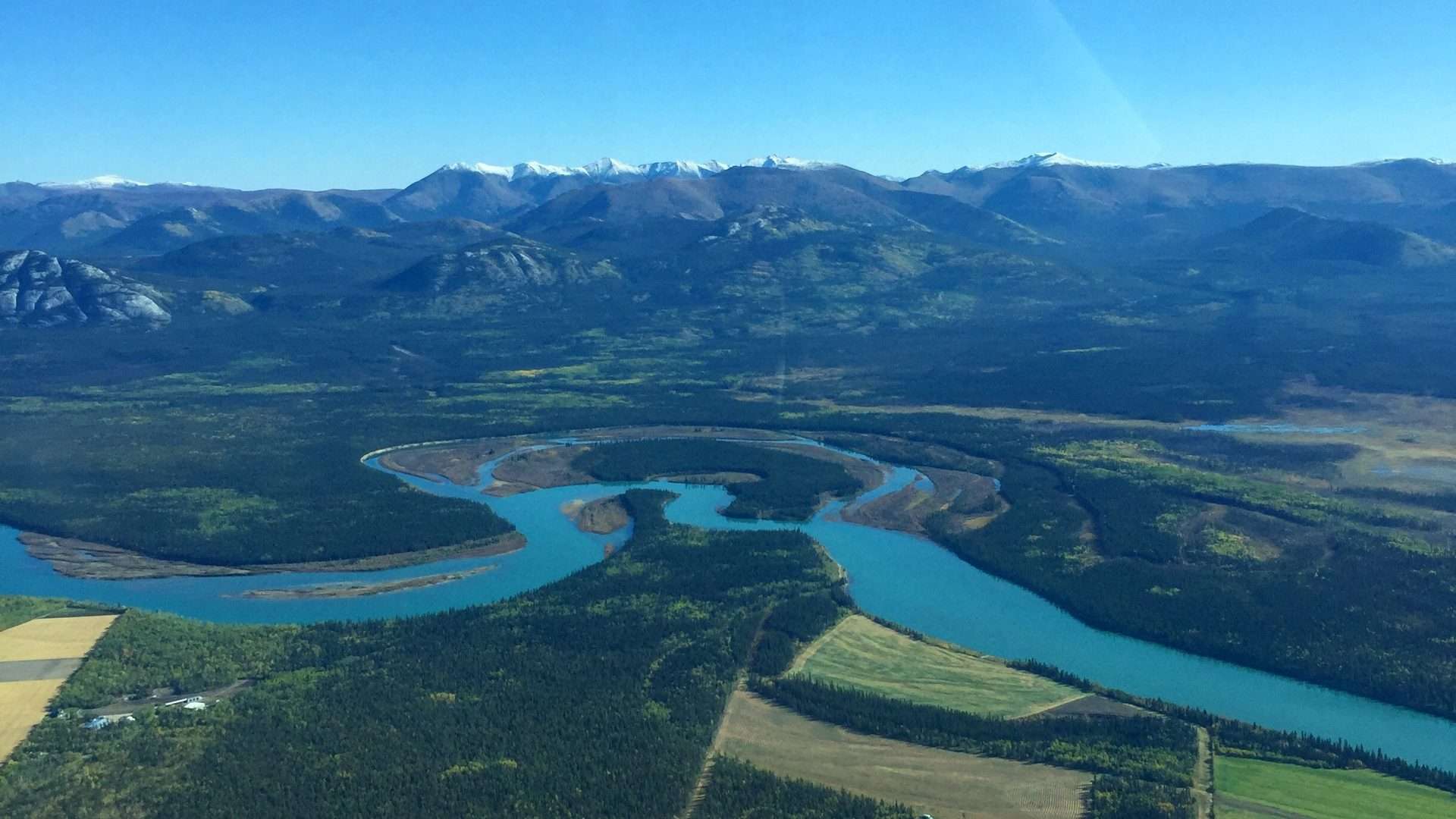 Whitehorse from the air